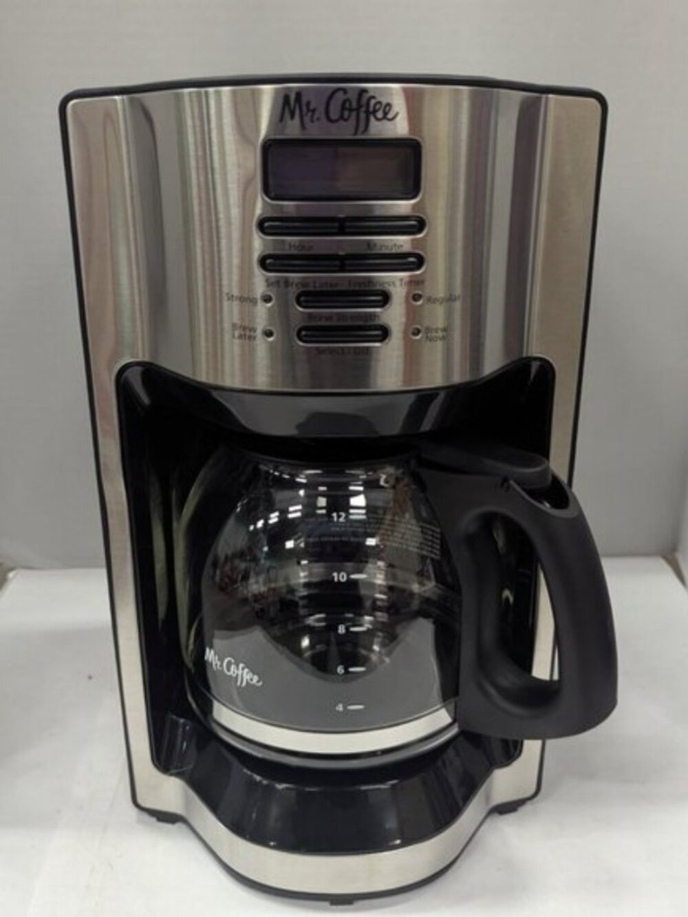 Mr. Coffee 12-Cup Programmable Coffee Maker, Rapid Brew, Strong Brew, Stainless - Picture 2 of 4